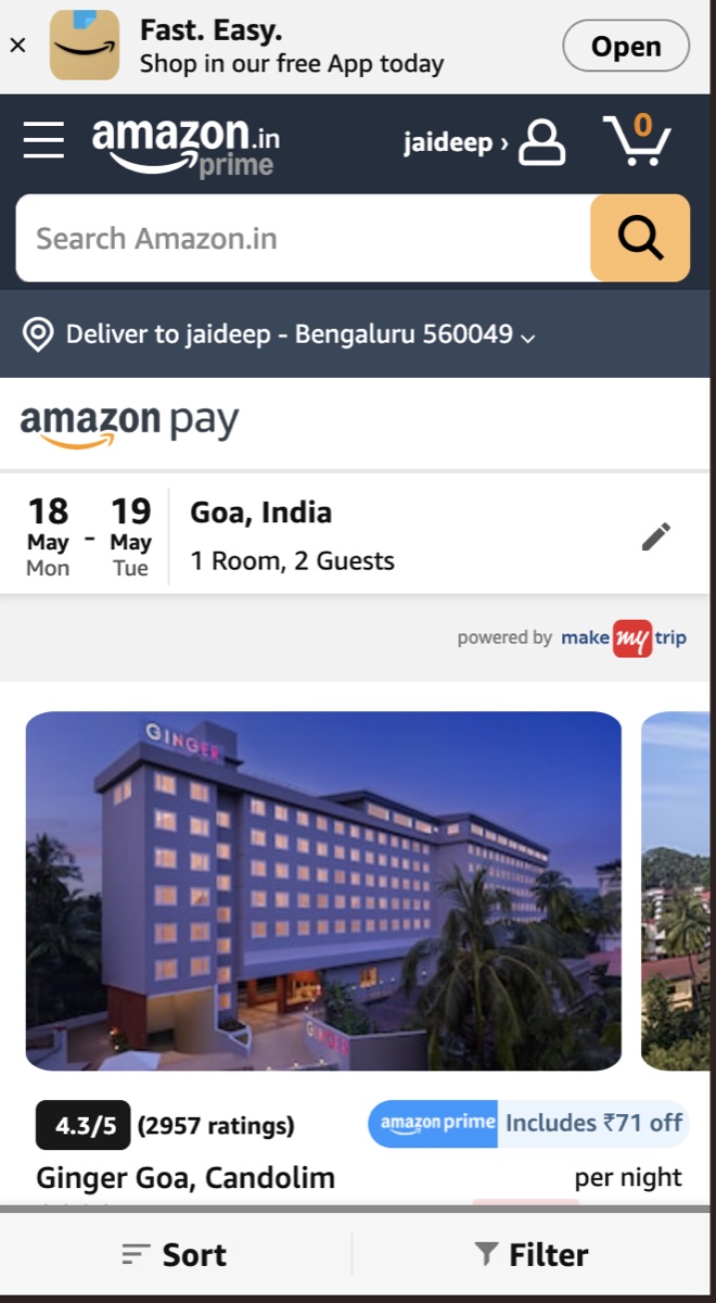 Hotel results